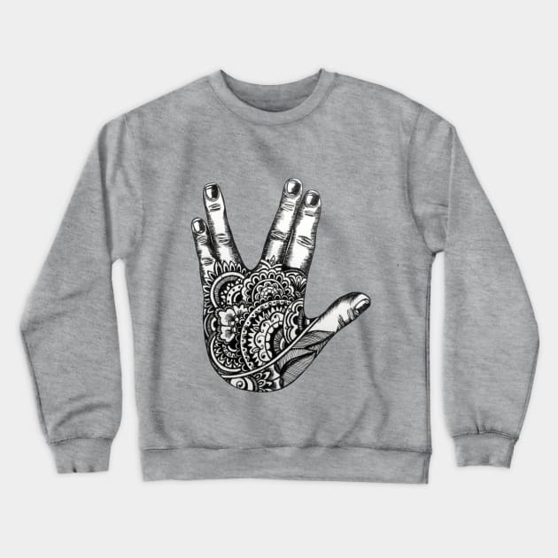 Mandala Spock Crewneck Sweatshirt by jorodela